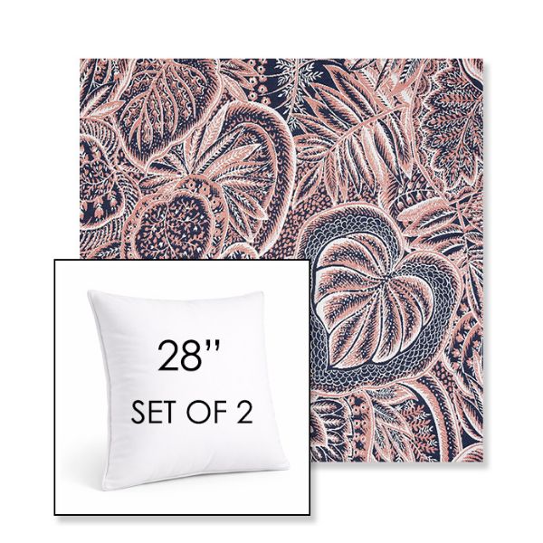 Picture of Sensibility Splendor | Set of 2 | Sunbrella 28" Square Outdoor Throw Pillows with Premium Inserts