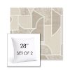 Picture of Territory Alum | Set of 2 | Sunbrella 28" Square Outdoor Throw Pillows with Premium Inserts
