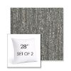 Picture of Vista Slate | Set of 2 | Sunbrella 28" Square Outdoor Throw Pillows with Premium Inserts