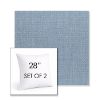 Picture of Willa Chambray | Set of 2 | Sunbrella 28" Square Outdoor Throw Pillows with Premium Inserts