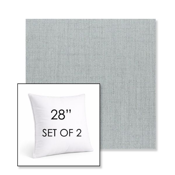 Picture of Willa Seaglass | Set of 2 | Sunbrella 28" Square Outdoor Throw Pillows with Premium Inserts