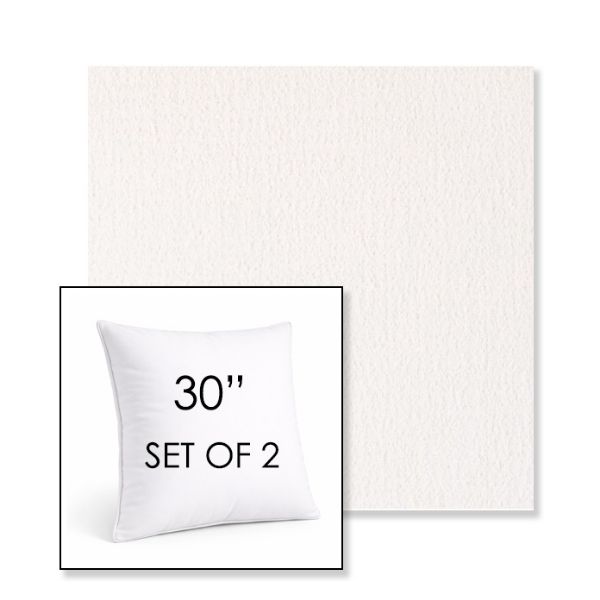 Picture of Abstraction Snow | Set of 2 | Sunbrella 30" Square Outdoor Throw Pillows with Premium Inserts