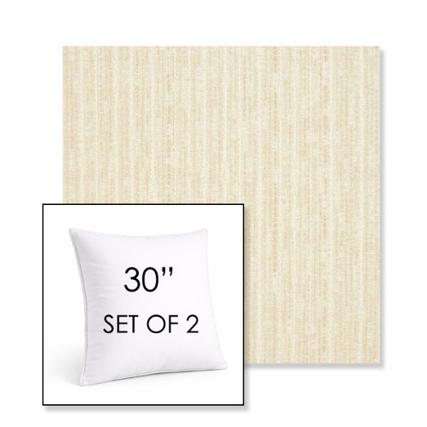 Picture of Abundant Snow | Set of 2 | Sunbrella 30" Square Outdoor Throw Pillows with Premium Inserts