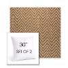 Picture of Argo Toffee | Set of 2 | Sunbrella 30" Square Outdoor Throw Pillows with Premium Inserts