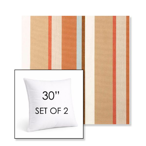 Picture of Beaming Mojave | Set of 2 | Sunbrella 30" Square Outdoor Throw Pillows with Premium Inserts
