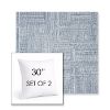 Picture of Boro Indigo | Set of 2 | Sunbrella 30" Square Outdoor Throw Pillows with Premium Inserts