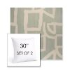 Picture of Brushstroke Duckegg | Set of 2 | Sunbrella 30" Square Outdoor Throw Pillows with Premium Inserts