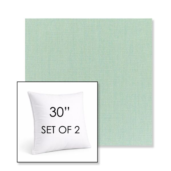 Picture of Canvas Spa | Set of 2 | Sunbrella 30" Square Outdoor Throw Pillows with Premium Inserts