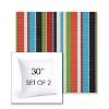 Picture of Carousel Confetti | Set of 2 | Sunbrella 30" Square Outdoor Throw Pillows with Premium Inserts