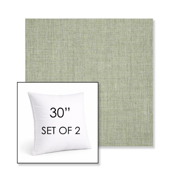 Picture of Cast Oasis | Set of 2 | Sunbrella 30" Square Outdoor Throw Pillows with Premium Inserts