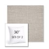 Picture of Cast Silver | Set of 2 | Sunbrella 30" Square Outdoor Throw Pillows with Premium Inserts