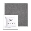 Picture of Cast Slate | Set of 2 | Sunbrella 30" Square Outdoor Throw Pillows with Premium Inserts