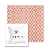 Picture of Detail Persimmon | Set of 2 | Sunbrella 30" Square Outdoor Throw Pillows with Premium Inserts