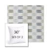 Picture of Dream Mist | Set of 2 | Sunbrella 30" Square Outdoor Throw Pillows with Premium Inserts