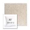 Picture of Etna Dune | Set of 2 | Sunbrella 30" Square Outdoor Throw Pillows with Premium Inserts