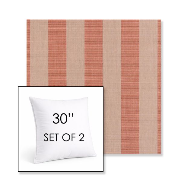 Picture of Expressive Blush | Set of 2 | Sunbrella 30" Square Outdoor Throw Pillows with Premium Inserts