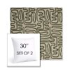 Picture of Nema Sagebrush | Set of 2 | Sunbrella 30" Square Outdoor Throw Pillows with Premium Inserts