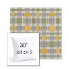 Picture of Rubix Lemon Lime | Set of 2 | Sunbrella 30" Square Outdoor Throw Pillows with Premium Inserts