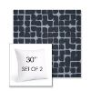 Picture of Toggle Blueprint | Set of 2 | Sunbrella 30" Square Outdoor Throw Pillows with Premium Inserts
