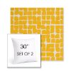 Picture of Toggle Lemon Drop | Set of 2 | Sunbrella 30" Square Outdoor Throw Pillows with Premium Inserts