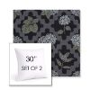 Picture of Trellis Morning Glory | Set of 2 | Sunbrella 30" Square Outdoor Throw Pillows with Premium Inserts