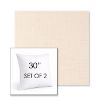 Picture of Willa Cream | Set of 2 | Sunbrella 30" Square Outdoor Throw Pillows with Premium Inserts