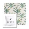 Picture of Martinique Tropic | Set of 2 | Sunbrella 16" Square Outdoor Throw Pillows with Premium Inserts