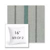 Picture of Revival Sage | Set of 2 | Sunbrella 16" Square Outdoor Throw Pillows with Premium Inserts