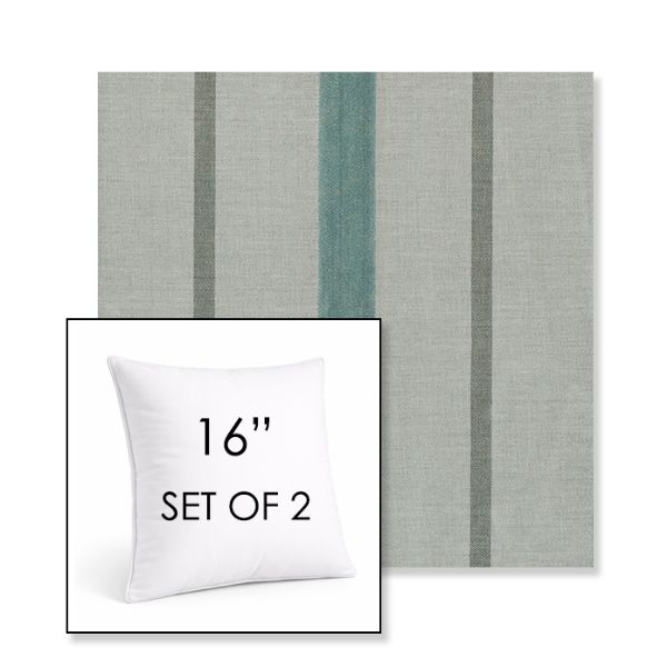 Picture of Revival Sage | Set of 2 | Sunbrella 16" Square Outdoor Throw Pillows with Premium Inserts