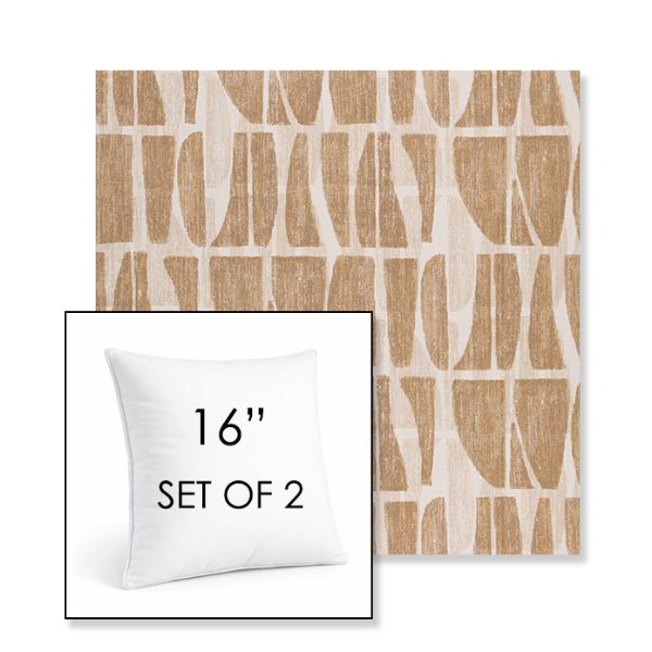 Picture of Scheme Harvest | Set of 2 | Sunbrella 16" Square Outdoor Throw Pillows with Premium Inserts