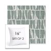 Picture of Scheme Mist | Set of 2 | Sunbrella 16" Square Outdoor Throw Pillows with Premium Inserts