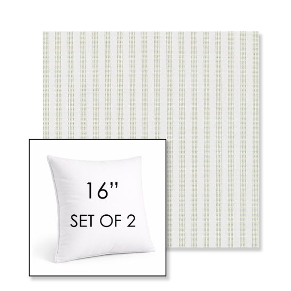 Picture of Tap Pear | Set of 2 | Sunbrella 16" Square Outdoor Throw Pillows with Premium Inserts