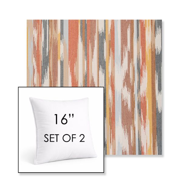 Picture of Transformation Canyon | Set of 2 | Sunbrella 16" Square Outdoor Throw Pillows with Premium Inserts
