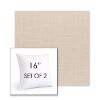 Picture of Willa Linen | Set of 2 | Sunbrella 16" Square Outdoor Throw Pillows with Premium Inserts