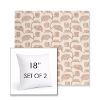 Picture of Lola Clay | Set of 2 | Sunbrella 18" Square Outdoor Throw Pillows with Premium Inserts