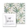 Picture of Martinique Tropic | Set of 2 | Sunbrella 18" Square Outdoor Throw Pillows with Premium Inserts