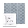 Picture of Mend Slate | Set of 2 | Sunbrella 18" Square Outdoor Throw Pillows with Premium Inserts