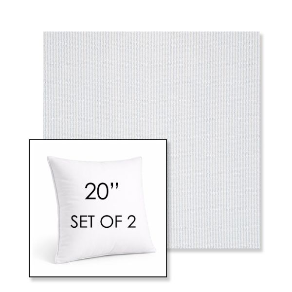 Picture of Replay Sky | Set of 2 | Sunbrella 20" Square Outdoor Throw Pillows with Premium Inserts