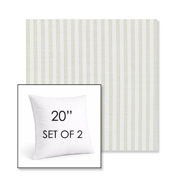 Picture of Tap Pear | Set of 2 | Sunbrella 20" Square Outdoor Throw Pillows with Premium Inserts