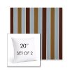 Picture of Varsity Cabernet Cloud | Set of 2 | Sunbrella 20" Square Outdoor Throw Pillows with Premium Inserts