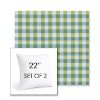 Picture of Above Mantis | Set of 2 | Sunbrella 22" Square Outdoor Throw Pillows with Premium Inserts