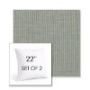 Picture of Replay Moss | Set of 2 | Sunbrella 22" Square Outdoor Throw Pillows with Premium Inserts