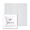 Picture of Replay Sky | Set of 2 | Sunbrella 22" Square Outdoor Throw Pillows with Premium Inserts