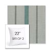 Picture of Revival Sage | Set of 2 | Sunbrella 22" Square Outdoor Throw Pillows with Premium Inserts