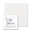 Picture of Ritsy Salt | Set of 2 | Sunbrella 22" Square Outdoor Throw Pillows with Premium Inserts
