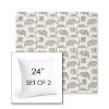 Picture of Lola Juniper | Set of 2 | Sunbrella 24" Square Outdoor Throw Pillows with Premium Inserts