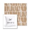 Picture of Scheme Harvest | Set of 2 | Sunbrella 24" Square Outdoor Throw Pillows with Premium Inserts