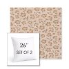 Picture of Mia Peach | Set of 2 | Sunbrella 26" Square Outdoor Throw Pillows with Premium Inserts