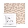 Picture of Lola Clay | Set of 2 | Sunbrella 28" Square Outdoor Throw Pillows with Premium Inserts