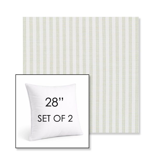 Picture of Tap Pear | Set of 2 | Sunbrella 28" Square Outdoor Throw Pillows with Premium Inserts